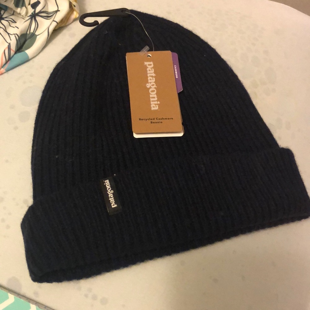 Patagonia Cashmere Beanie - Navy Blue